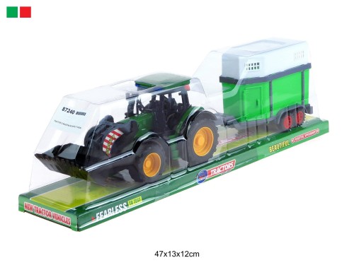 TRAKTOR Z MASZYNĄ ROLNICZĄ I TUREM 87240