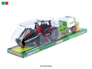 TRAKTOR Z MASZYNĄ ROLNICZĄ I TUREM 87238