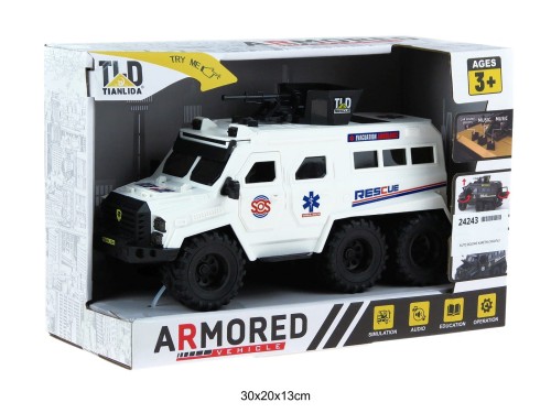 AUTO BOJOWE KARETKA ŚWIATŁO DŹWIĘK 24243