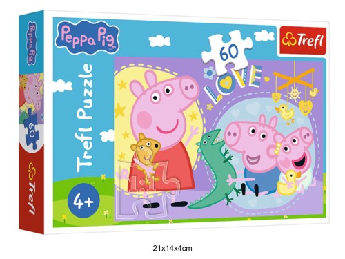PUZZLE 60 SZCZĘŚLIWA ŚWINKA 41212