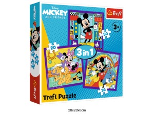 PUZZLE 3W1 MIKI I JEGO WESOŁA EKIPA 41216