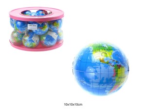 PIŁKA MIĘKKA GLOBUS 10CM 61197