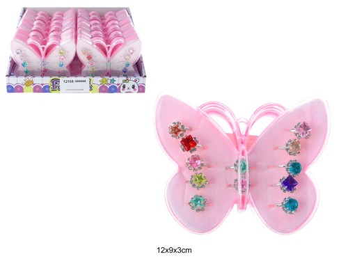 PIERŚCIONKI MOTYL METAL 12168