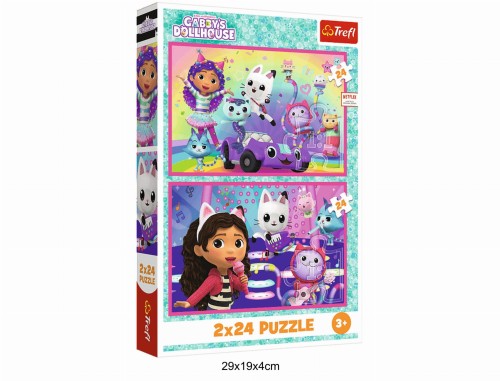 PUZZLE 2X24 ZABAWY Z GABBY 40931