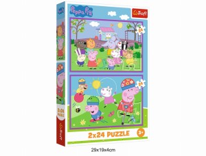 PUZZLE 2X24 PEPPA NA PLACU ZABAW 40933