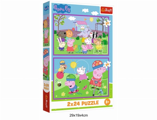 PUZZLE 2X24 PEPPA NA PLACU ZABAW 40933
