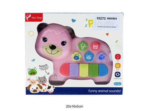 PIANINKO MIŚ ŚWIATŁO DŹWIĘK 19273