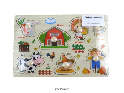 PUZZLE DREWNIANE FARMA 09351