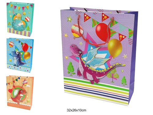 TORBA PREZENTOWA DINOZAURY 32X26 42292