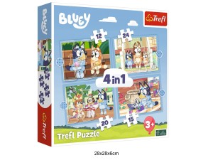 PUZZLE 4W1 BLUEY I JEGO ŚWIAT 41225