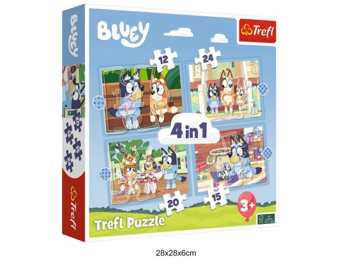 PUZZLE 4W1 BLUEY I JEGO ŚWIAT 41225