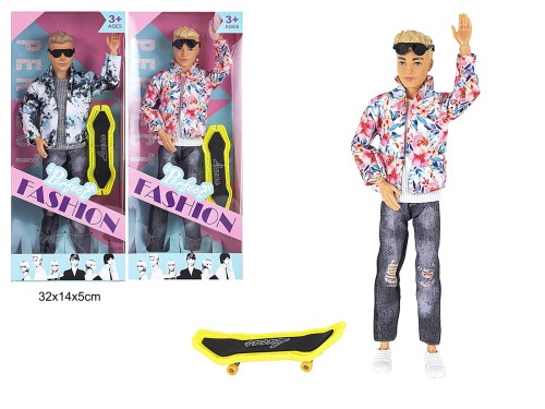 LALKA CHŁOPIEC Z DESKOROLKĄ 92215