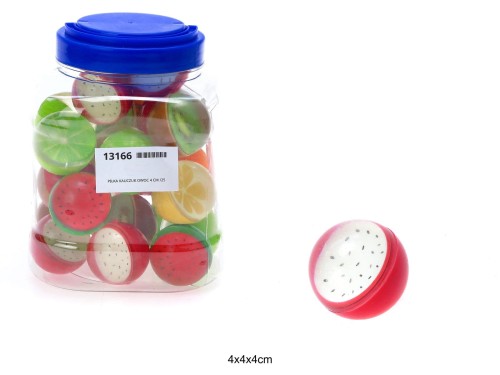 PIŁKA KAUCZUK OWOC 4 CM /25 13166