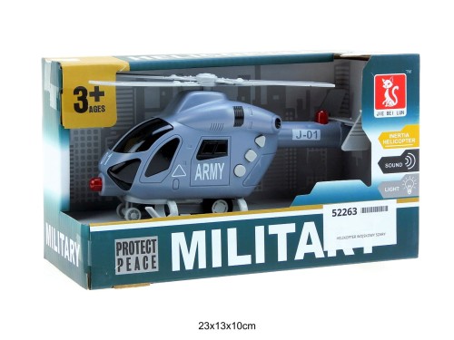 HELIKOPTER WOJSKOWY SZARY 52263
