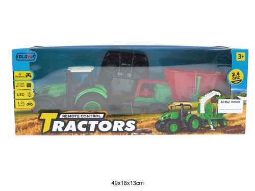 TRAKTOR Z MASZYNĄ NA RADIO ZESTAW 87252
