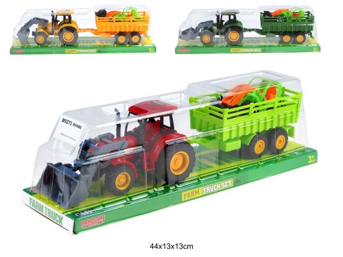 TRAKTOR Z PRZYCZEPĄ 43 CM 89273