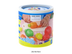 WARZYWA DREWNIANE W WIADERKU 23255