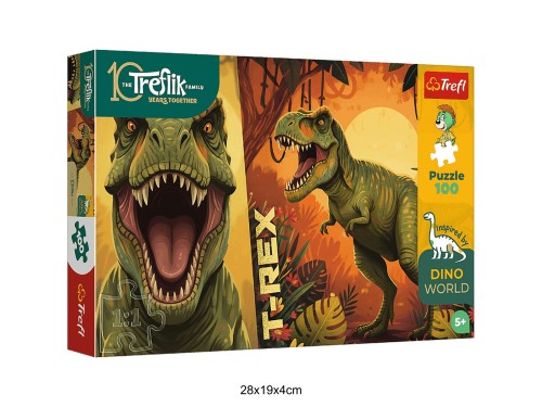 PUZZLE 100 INSPIRED BY DINO WORLD T-REX 41229