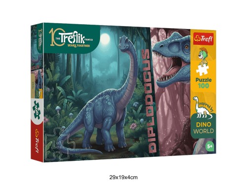 PUZZLE 100 DINO WORLD DIPLODOCUS 41233