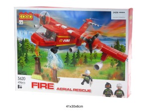 KLOCKI SAMOLOT STRAŻACKI 400 EL. 24250