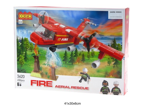 KLOCKI SAMOLOT STRAŻACKI 400 EL. 24250