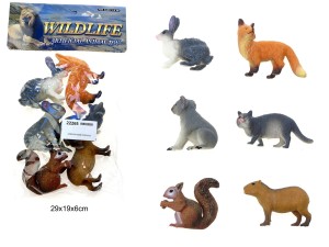 ZWIERZĘTA DZIKIE LEŚNE 6 SZT. 22265