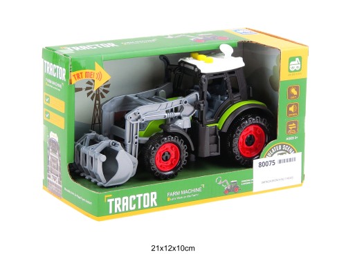 TRAKTOR ŚWIATŁO DZWIĘK W PUDEŁKU 80075
