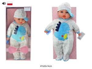 LALKA BOBAS 45CM Z POLSKI GŁOS 94234