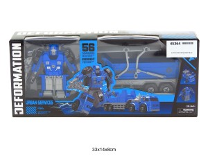 AUTO Z PRZYCZEPĄ ROBOT BLUE 45364