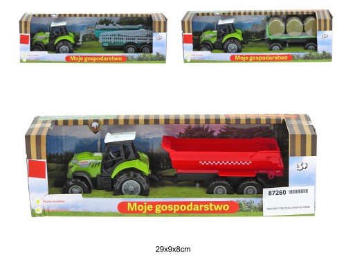 TRAKTOR Z PRZYCZEPĄ ŚWIATŁO DŹWIĘK 87260