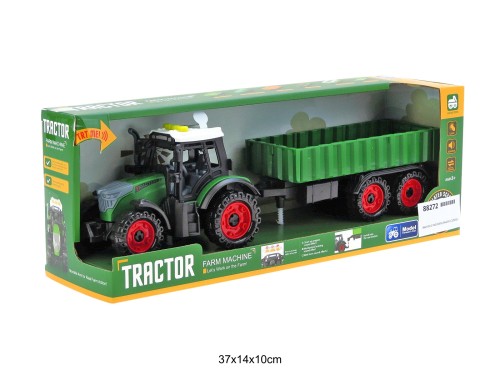 TRAKTOR Z PRZYCZEPĄ ŚWIATŁO DŹWIĘK 88272