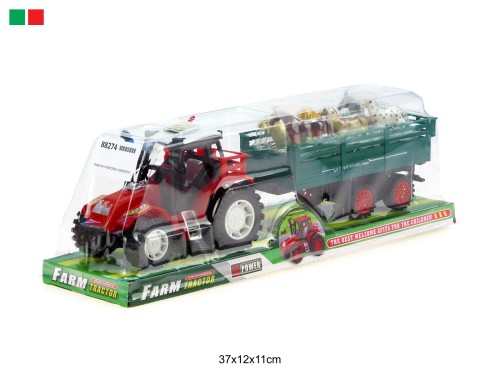 TRAKTOR Z PRZYCZEPĄ I ZWIERZĘTAMI 88274