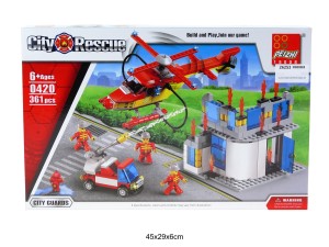 KLOCKI STRAŻ BUDYNEK W OGNIU 361 EL. 26253