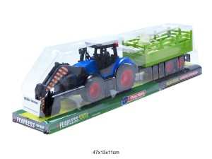 TRAKTOR Z PRZYCZEPĄ NIEBIESKI 86204