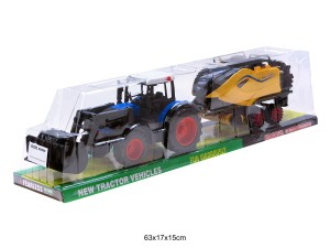 TRAKTOR Z MASZYNAMI NIEBIESKI 88285