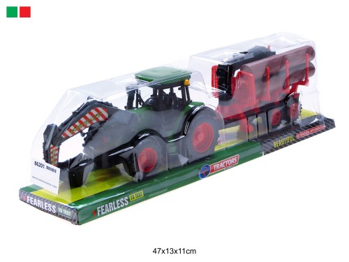 TRAKTOR Z MASZYNĄ ROLNICZĄ I TUREM 86201
