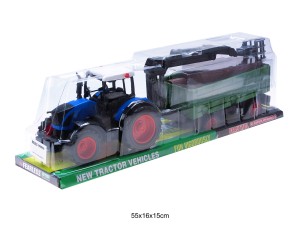 TRAKTOR Z MASZYNĄ NIEBIESKI 89283