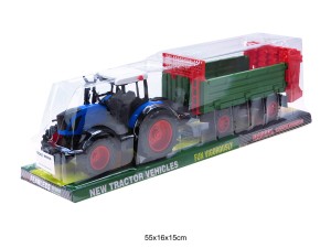 TRAKTOR Z MASZYNĄ NIEBIESKI 88281
