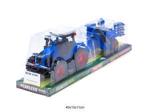 TRAKTOR Z MASZYNĄ NIEBIESKI 86190
