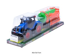 TRAKTOR Z MASZYNĄ NIEBIESKI 86192