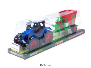 TRAKTOR Z MASZYNĄ NIEBIESKI 86187