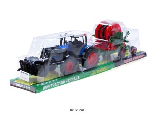 TRAKTOR Z ŁYCHĄ I MASZYNĄ NIEBIESKI 88278