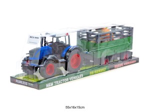 TRAKTOR Z MASZYNĄ NIEBIESKI 86215