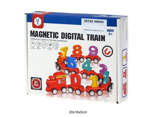 MAGNETYCZNY POCIĄG CYFRY 21 EL. 59159