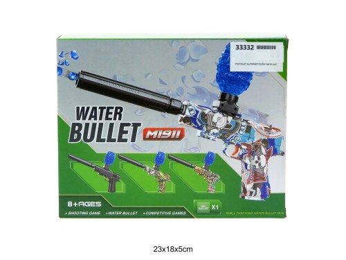 PISTOLET AUTOMATYCZNY NA KULKI ŻELOWE 33332
