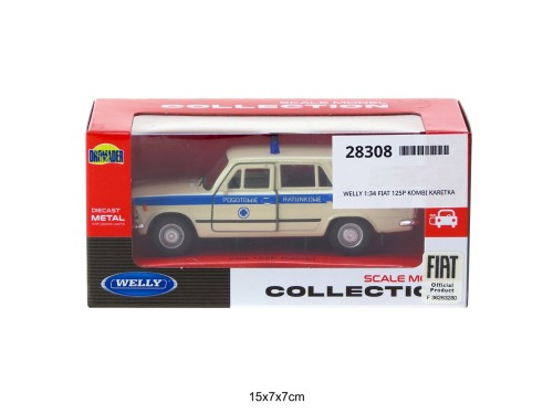 WELLY 1:34 FIAT 125P KOMBI KARETKA 28308