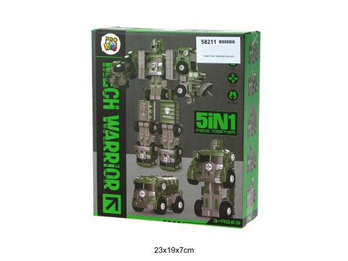 ROBOT 5W1 SKRĘCANY ZIELONY 58211