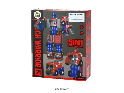 ROBOT 5W1 SKRĘCANY CZERWONY 60278