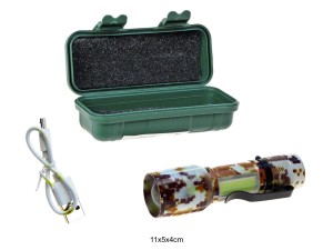 LATARKA METALOWA W ETUI USB MORO 78233