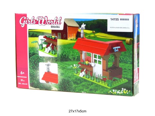 KLOCKI ALLEBLOX GIRL DOMEK 91 EL. 14155